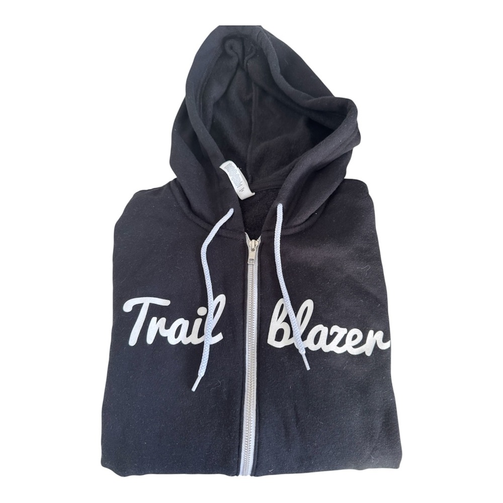 Trailblazer Black Zip-Up Hoodie